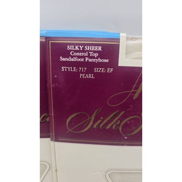 EF 1995 Hanes Silk Reflections PEARL & Profiles WHITE Control Top / lot of 3 - Picture 3 of 9